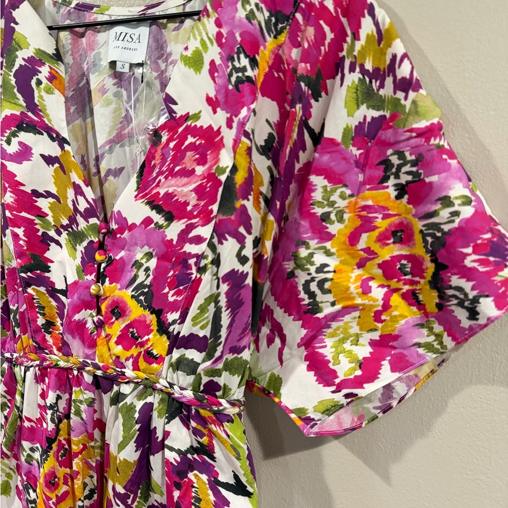 MISA Los Angeles NWT Vibrant Floral Maxi Dress Size Small (Can fit a Medium) - Picture 7 of 9